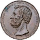 Abraham Lincoln Mourning Bronze Medal EF