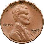 Lincoln Cent. 1959-D The Unique Wheat Ears Reverse! MS60