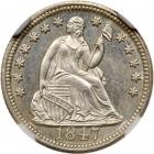 1847 Liberty Seated H10C NGC MS67