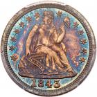 1843 Liberty Seated 10C PCGS Proof 65