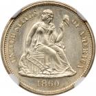 1860 Liberty Seated 10C NGC MS67