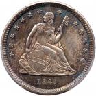 1841 Liberty Seated 25C PCGS MS64