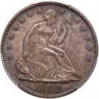 1868 Liberty Seated 50C PCGS MS65