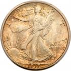 1917-S Liberty Walking 50C. Mintmark on Rev PCGS MS65