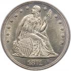 1871 Liberty Seated $1 PCGS MS62