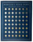 A Mercury Dime Coin Board made by Whitman Publishing Co. in 1938