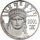 2001-W $100 American Platinum Eagle proof coin