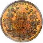 1870 Pattern Dime. Copper, reeded edge. Judd-839. Pollock-930. High Rarity 7 - 2