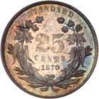 1870 Pattern Quarter Dollar. Silver, plain edge. Judd-889. Pollock-988. Low Rarity 7 - 2