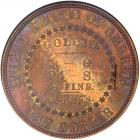 1878 Pattern Goloid Dollar. Copper, reeded edge. Judd-1559. Pollock-1751. High Rarity 7 - 2