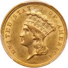 1854 $3 Gold PCGS AU58