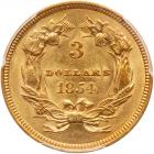 1854 $3 Gold PCGS AU58 - 2