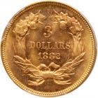 1882 $3 Gold PCGS MS65 - 2