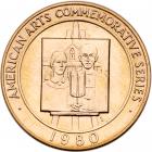 1980 Grant Wood gold medal issued by the U.S. Mint - 2