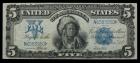 1899, $5 Silver Certificate Fine