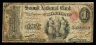 Original Series, $1 National Bank Note. Second National Bank of Boston, MA