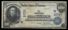 1902, $100 National Bank Note. Date Back. The Abilene NB, Abilene, Kansas - 2