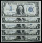 1934, $1 Silver Certificates Set of 5