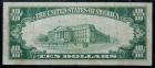 1929, $10 National Bank Note. The Whittier National Trust and Savings Bank, Whittier, CA - 2