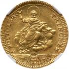 Italian States: Papal/Roman States. Doppia D'oro or 30 Paoli, 1776 NGC MS61 - 2