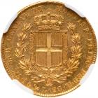 Italian States: Sardinia. 20 Lire, 1849 NGC MS62 - 2