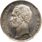 Belgium. 5 Francs, 1851 NGC MS63