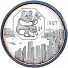 China. Panda 5 Ounces, 1987 Gem Proof