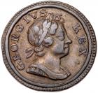 Great Britain. 'Dump' Farthing, 1717 NGC EF45