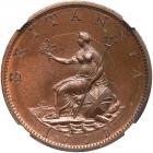 Great Britain. Halfpenny, 1799 NGC MS66 BR - 2