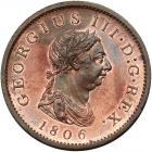 Great Britain. Penny, 1806 NGC MS64 RB