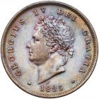 Great Britain. Copper Penny, 1825 NGC MS62 BR