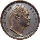 Great Britain. Bronzed Proof Half Farthing, 1837