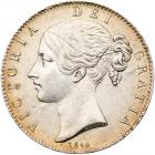 Great Britain. 'Young Head' Crown, 1844 NGC MS62