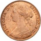 Great Britain. Penny, 1861 NGC MS64 RB