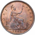 Great Britain. Penny, 1867 NGC MS66 BR - 2