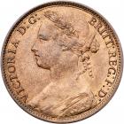 Great Britain. Penny, 1875 NGC MS64 RB