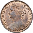 Great Britain. Penny, 1877 NGC MS65 RB