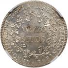 Italian States: Piedmont. Mezzo ( 1/2) Scudo, Anno VII (1799) NGC MS64 - 2