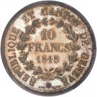 Switzerland: Geneva. 10 Francs, 1848 PCGS MS65 PL - 2