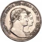 Spain. Marriage Medal, 1819 VF