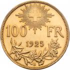 Switzerland. 100 Francs, 1925-B PCGS About Unc - 2