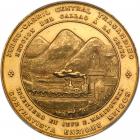 Peru. Railroad Proclamation Gold Medal, 1870 PCGS Specimen 61