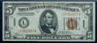 1934-A, $5 World War II Emergency Note. Hawaii. PMG Gem Uncirculated 66EPQ