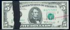 1969-A, $5 Federal Reserve Note. Ink Smear on Face. PCGSC Very Choice New 64PPQ