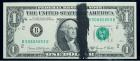 1969-D, $1 Federal Reserve Note. Ink Smear on Face. PCGSC Choice New 63PPQ