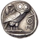 Attica, Athens. Silver Tetradrachm (16.87 g), ca. 454-404 BC EF - 2