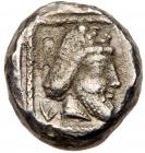 Philistia, Gaza. Silver Drachm (3.52 g), 5th-4th centuries BC VF