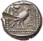 Philistia, Gaza. Silver Drachm (3.78 g), 5th-4th centuries BC Sharpness of VF - 2