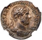 Hadrian. Silver Denarius (2.89 g), AD 117-138