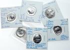 6-Piece lot of Greek Silver issues from Mainland Greece